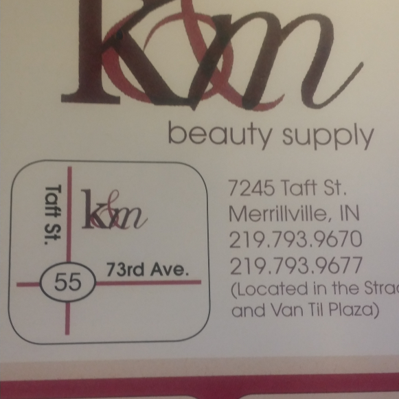 K & M Beauty Supply | 7245 Taft St, Merrillville, IN 46410 | Phone: (219) 793-9670