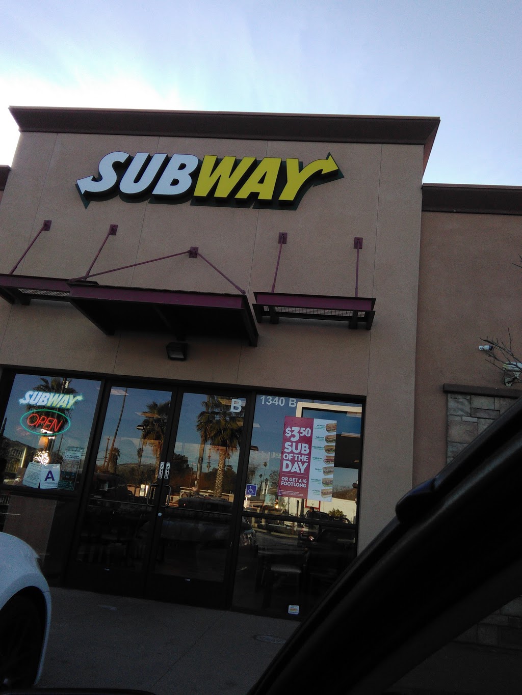 Subway Restaurants | 1340 Center St, Riverside, CA 92507 | Phone: (951) 680-1717