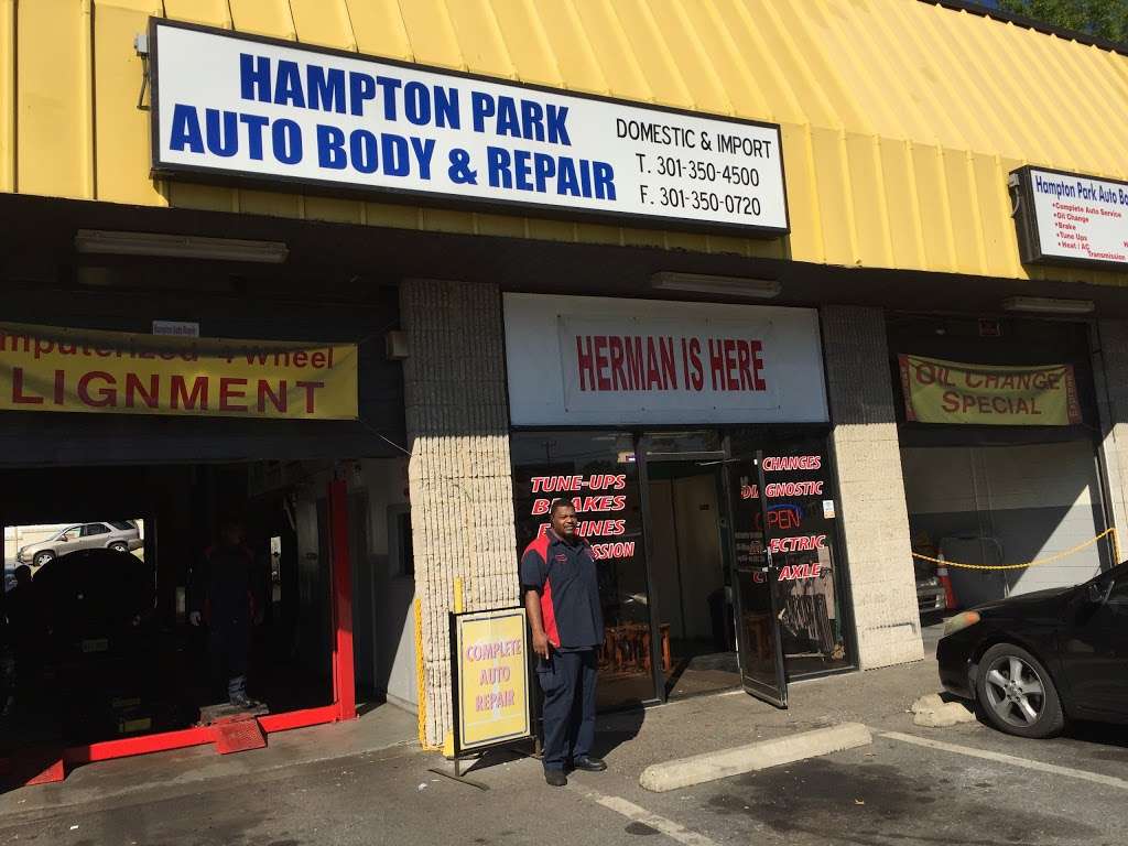 Hampton Park Auto Body & Repair | 21 Hampton Park Blvd, Capitol Heights, MD 20743, USA | Phone: (301) 350-4500