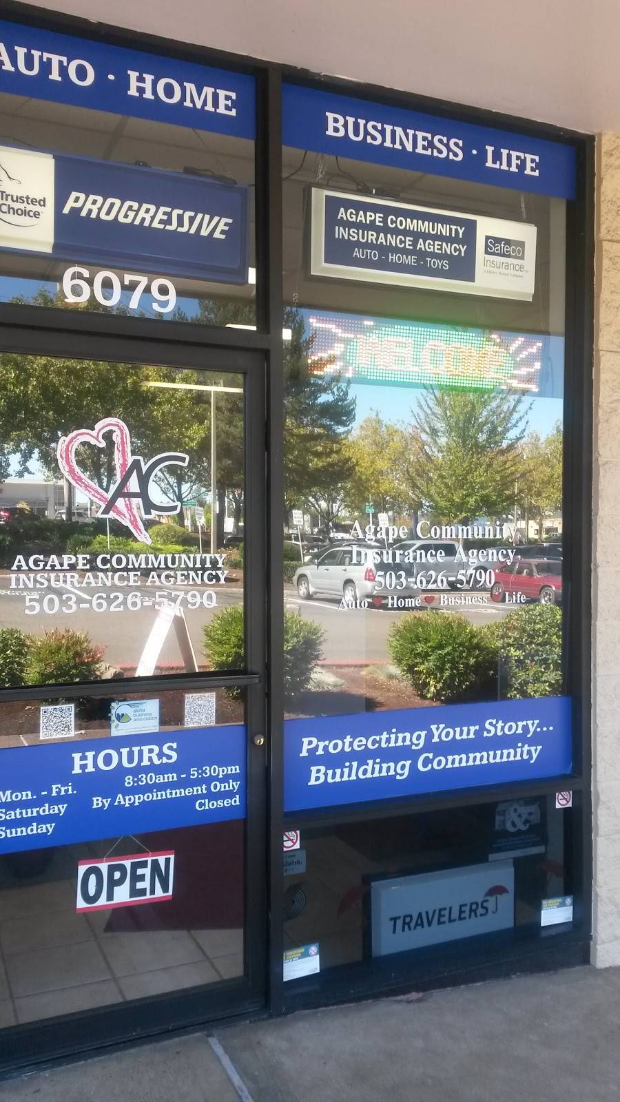 Agape Community Insurance Agency | 6079 SW 185th Ave, Aloha, OR 97078 | Phone: (503) 626-5790