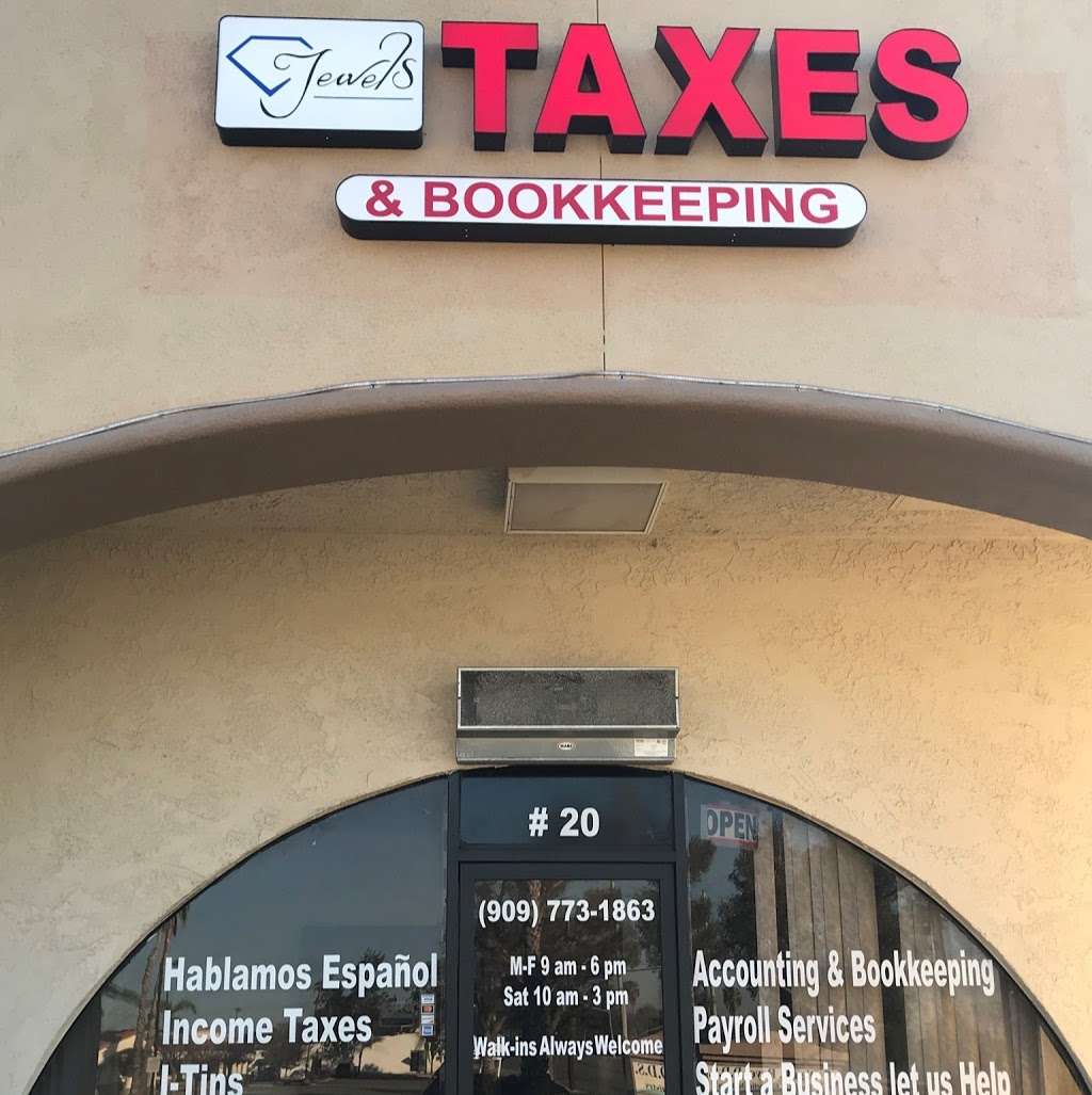 Jewels Taxes and Bookkeeping | 1945 E Riverside Dr #20, Ontario, CA 91761, USA | Phone: (909) 773-1863