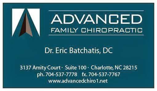 Advanced Family Chiropractic | 3137 Amity Ct, Charlotte, NC 28215, USA | Phone: (704) 537-7778