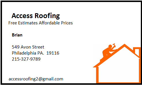 access roofing | 4735 Sheffield Ave, Philadelphia, PA 19136, USA | Phone: (215) 327-9789