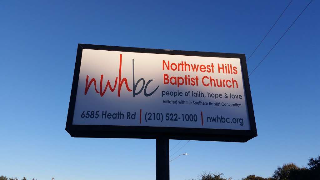 Northwest Hills Baptist Church | 6585 Heath Rd, San Antonio, TX 78250, USA | Phone: (210) 522-1000