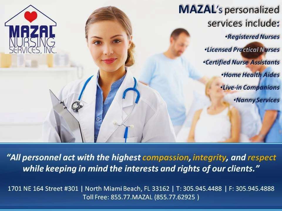MAZAL Nursing Services, Inc. | 1728 SW 22nd St, Miami, FL 33145, USA | Phone: (305) 945-4488