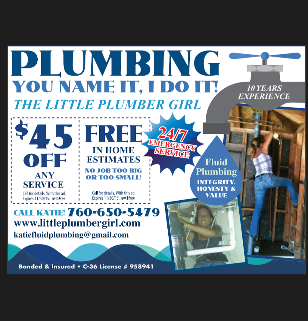 Fluid Plumbing | 5240 Hubbert St, Oceanside, CA 92056, USA | Phone: (760) 650-5479