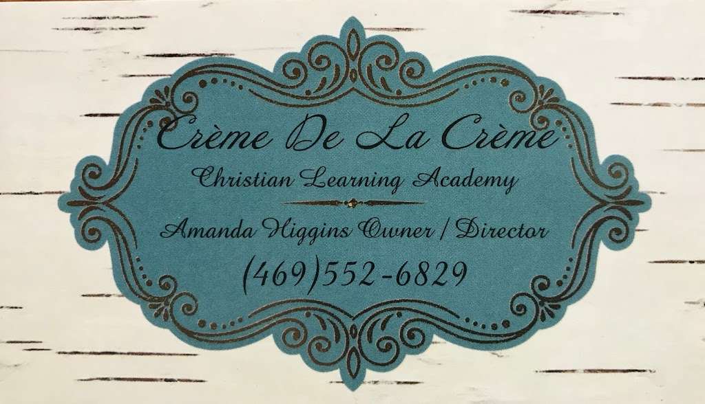 Crème de la Crème Christian Academy | 1011 East Ovilla Road, Red Oak, TX 75154, USA | Phone: (469) 552-6829