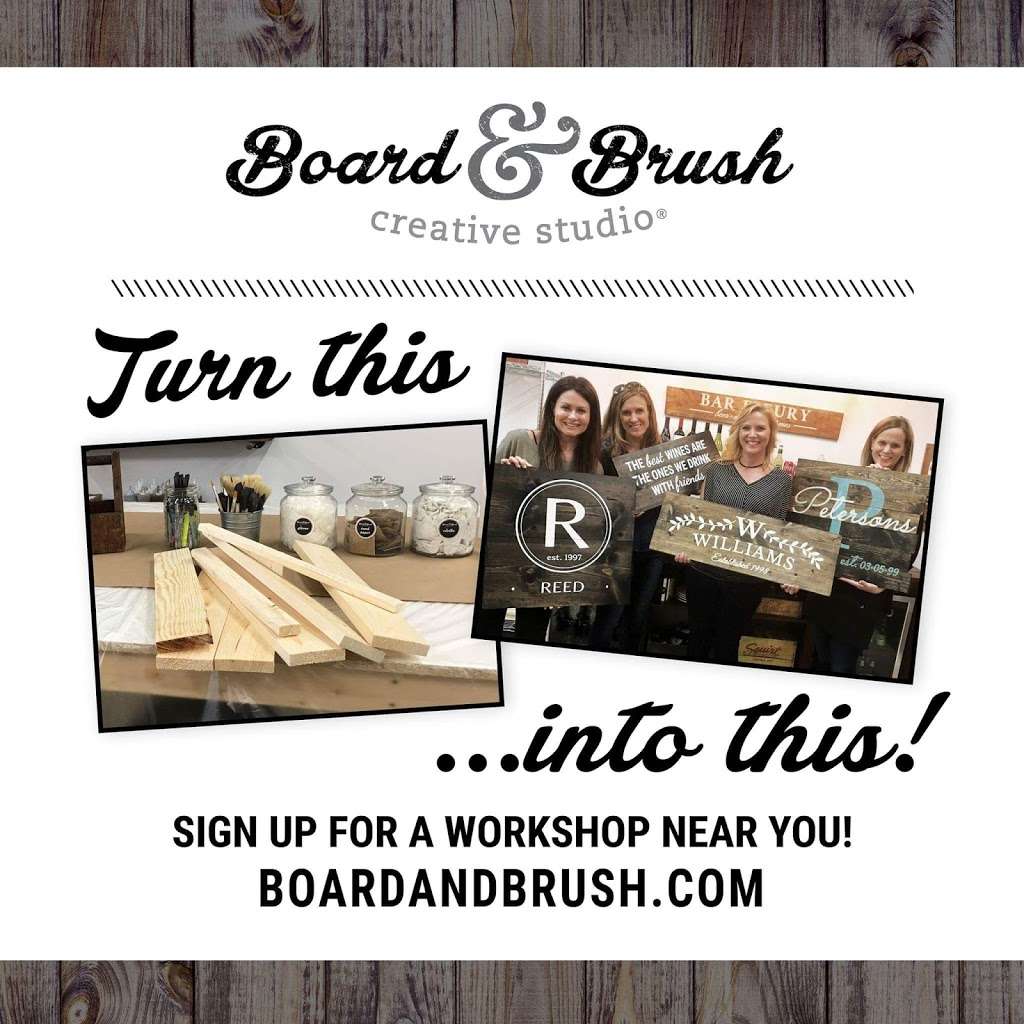 Board and Brush Creative Studio - Leavenworth | 207-B Delaware St, Leavenworth, KS 66048 | Phone: (913) 583-4222