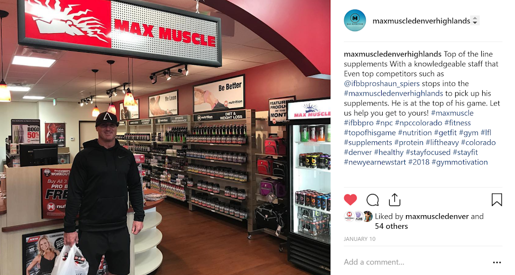 Max Muscle Nutrition | 3390 W 38th Ave, Denver, CO 80211 | Phone: (720) 639-4805