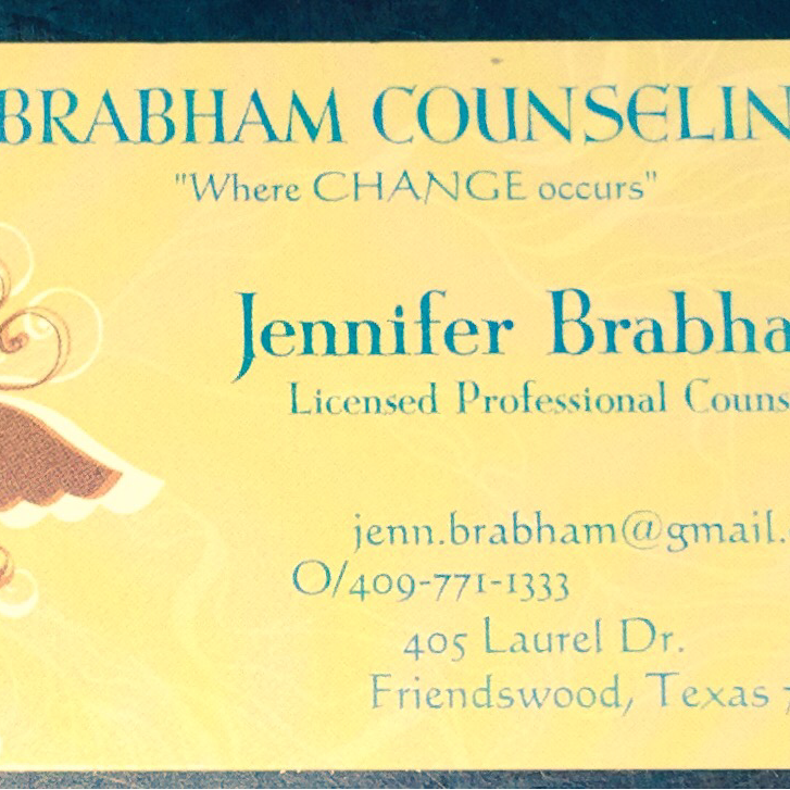 Jennifer A. Brabham, LPC | 405 Laurel Dr, Friendswood, TX 77546, USA | Phone: (832) 721-9819