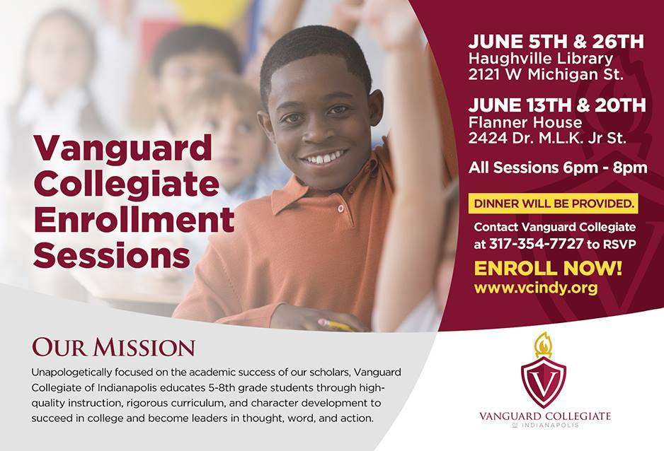 Vanguard Collegiate of Indianapolis | 2447 W 14th St, Indianapolis, IN 46222, USA | Phone: (317) 354-7727