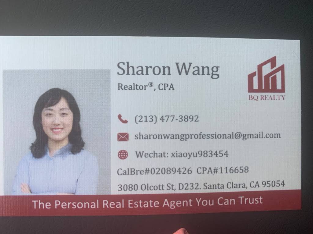 Sharon Wang, Realtor | 3080 Olcott St d232, Santa Clara, CA 95054, USA | Phone: (408) 805-4685