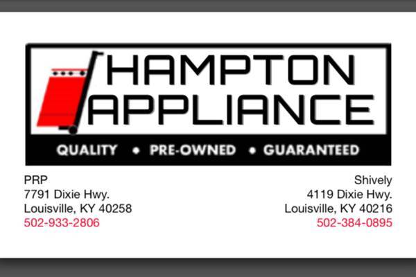 Hampton Appliance | 4119 Dixie Hwy, Louisville, KY 40216, USA | Phone: (502) 384-0895
