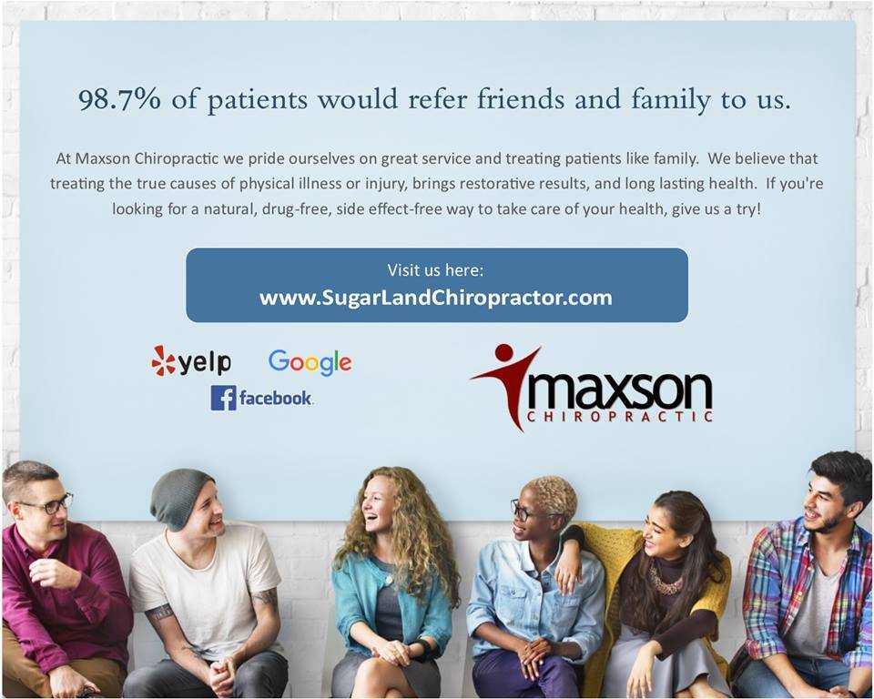 Maxson Chiropractic | 9907 S Texas 6 #360, Sugar Land, TX 77498, USA | Phone: (832) 328-0303