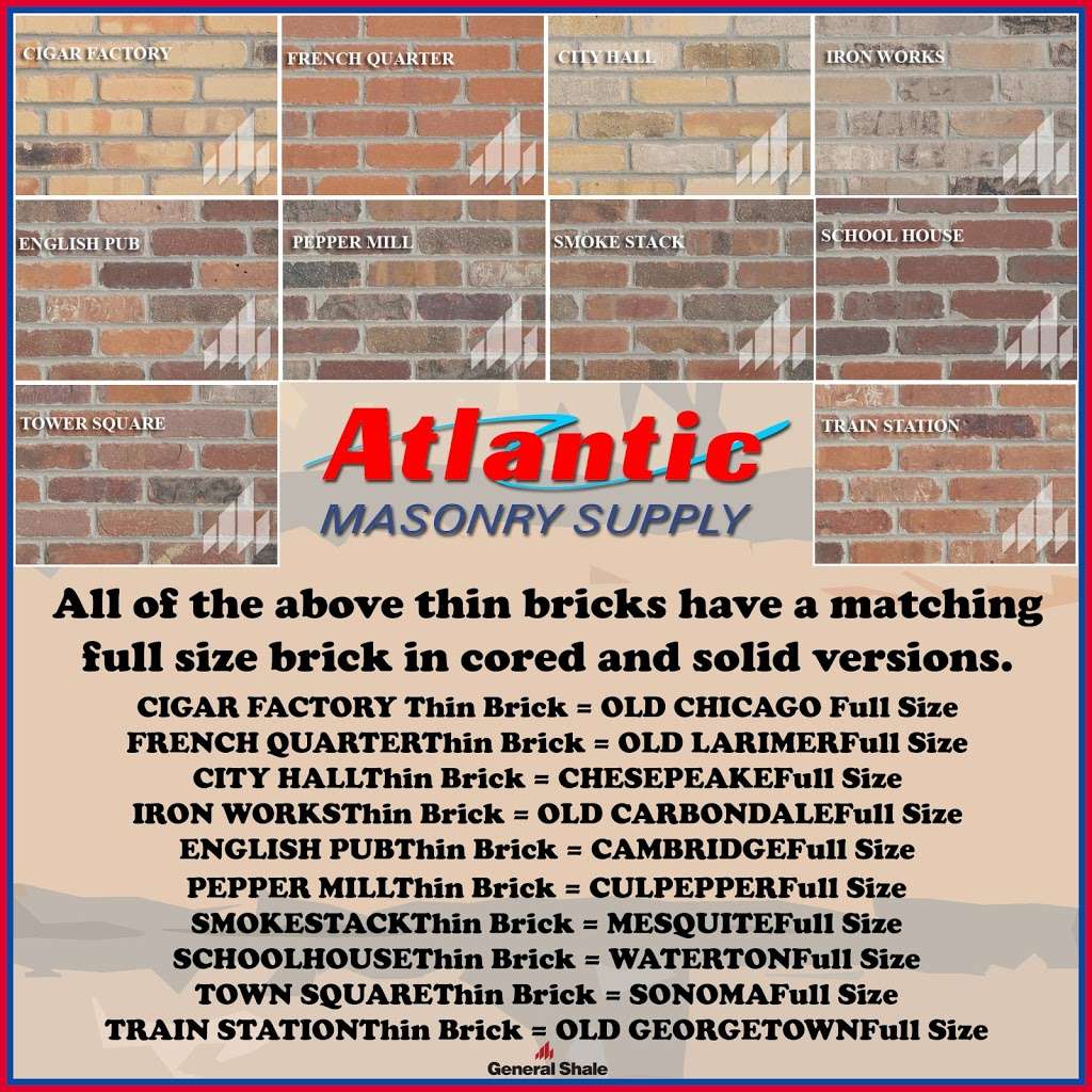 Atlantic Masonry Supply Inc | 6422 E Black Horse Pike, Egg Harbor Township, NJ 08234, USA | Phone: (609) 909-9292