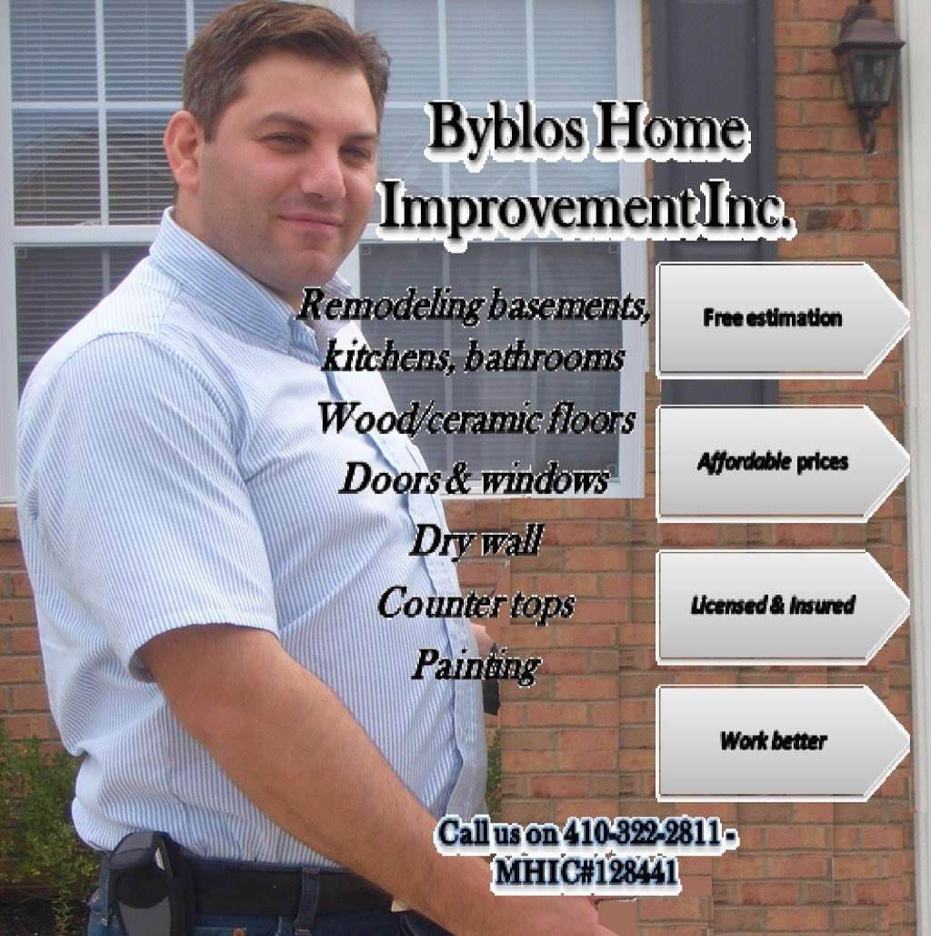 Byblos Home Improvement Inc. | 1630 Eva Mar Blvd, Bel Air, MD 21015, USA | Phone: (410) 322-2811