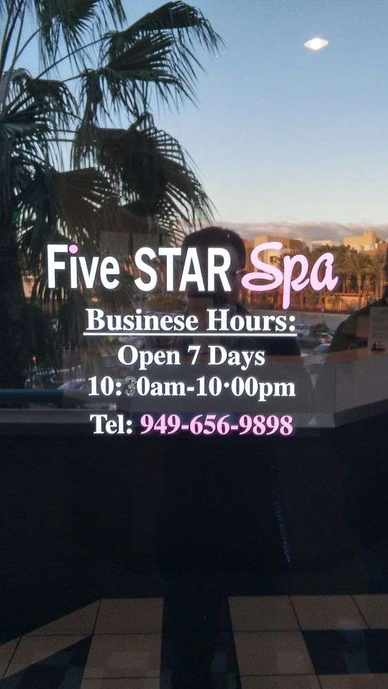 Five Star Spa | 2700 Alton Pkwy #235, Irvine, CA 92606 | Phone: (949) 656-9898