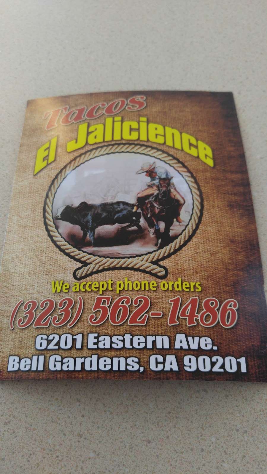 Tacos El Jaliscience | 6201 Eastern Ave, Bell Gardens, CA 90201 | Phone: (323) 562-1486