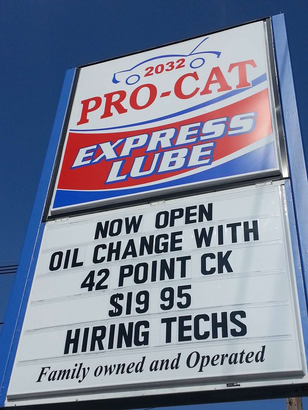 PRO-CAT EXPRESS LUBE | 2032 Little League World Champions Blvd, Toms River, NJ 08753 | Phone: (732) 270-3766