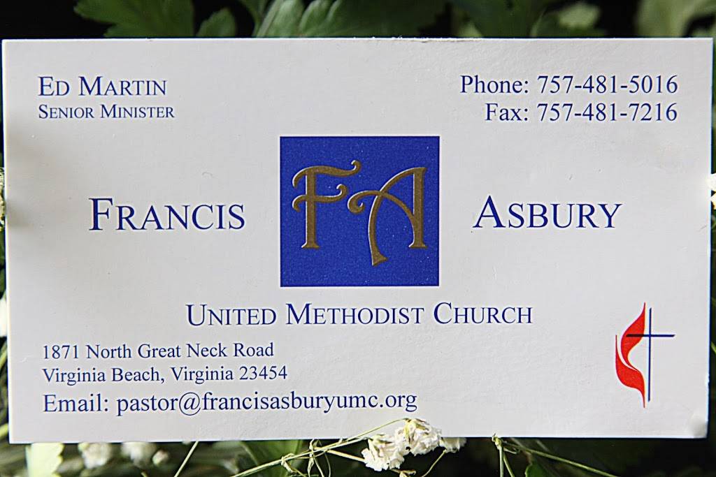 Francis Asbury United Methodist Church and Preschool | 1871 N Great Neck Rd, Virginia Beach, VA 23454, USA | Phone: (757) 481-5016