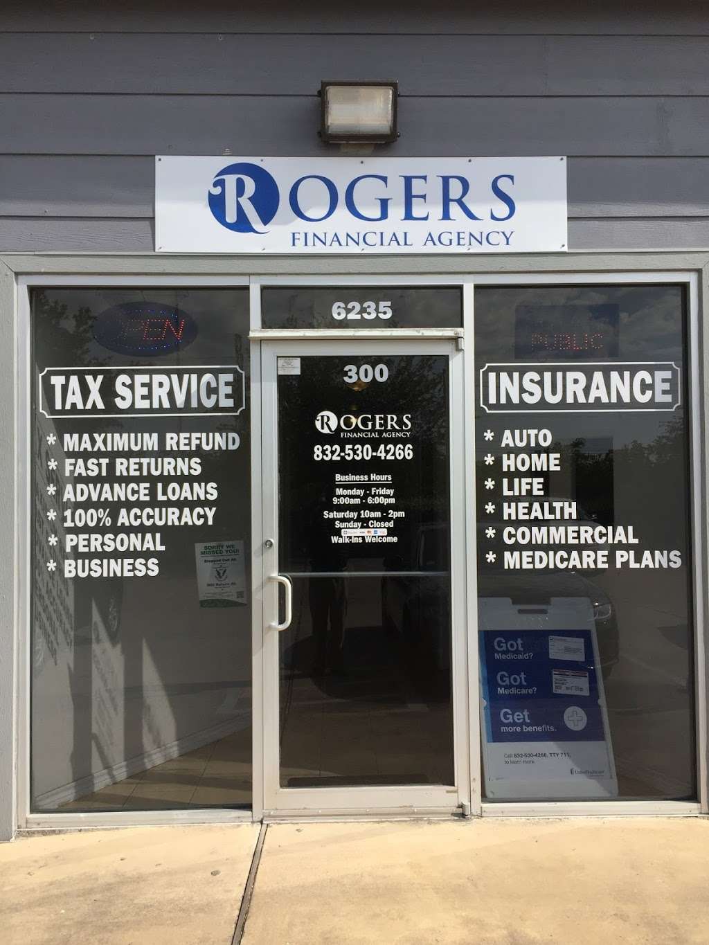 Rogers Financial Agency | 6235 McHard Rd suite 300, Houston, TX 77053 | Phone: (832) 530-4266