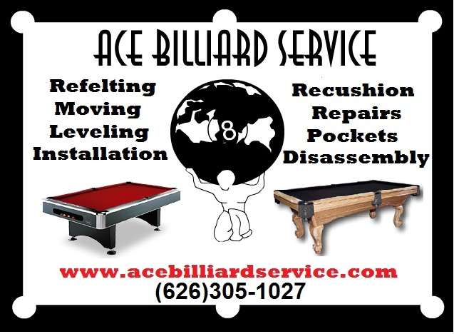 Ace Billiard Service | 527 W Duarte Rd, Monrovia, CA 91016 | Phone: (626) 305-1027