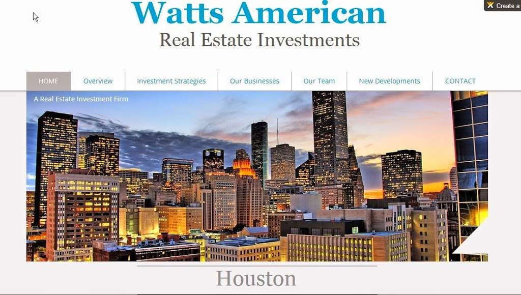 Watts American Real Estate Investments | 722 Grand Plains Dr, Houston, TX 77090, USA | Phone: (832) 318-0597