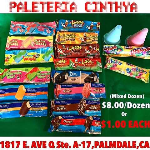 Paleteria Cinthya | 1817 E Ave Q, Palmdale, CA 93550, USA | Phone: (661) 674-5509