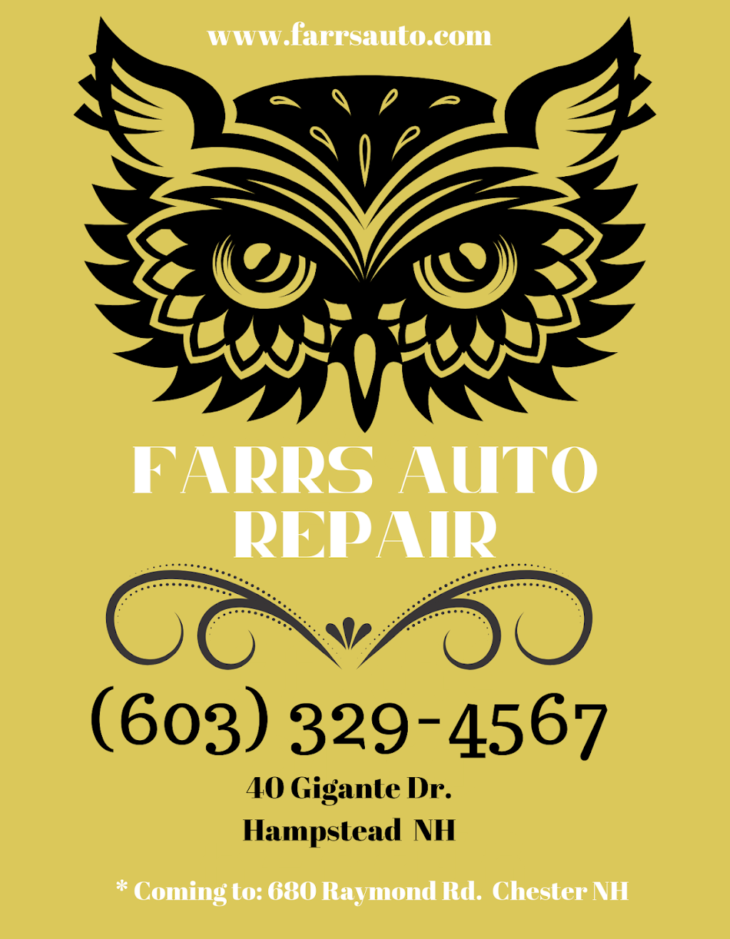 Farrs Auto Repair | 40 Gigante Dr Unit 6, Hampstead, NH 03841 | Phone: (603) 329-4567