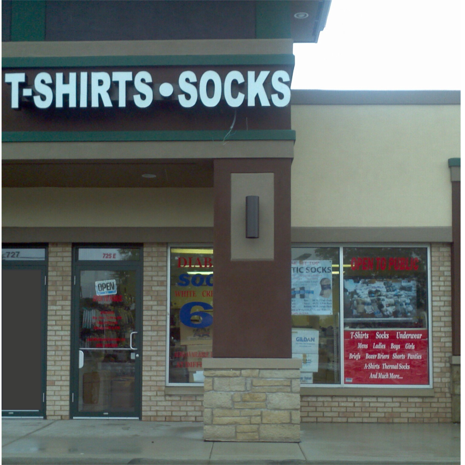 T-Shirts Socks /Just Wholesale Concepts Inc | 729 E Roosevelt Rd, Lombard, IL 60148 | Phone: (630) 495-9508
