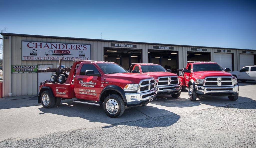 Chandlers Towing and Auto & Tire Center - Durham | 1314 E Club Blvd, Durham, NC 27704, USA | Phone: (919) 220-5234