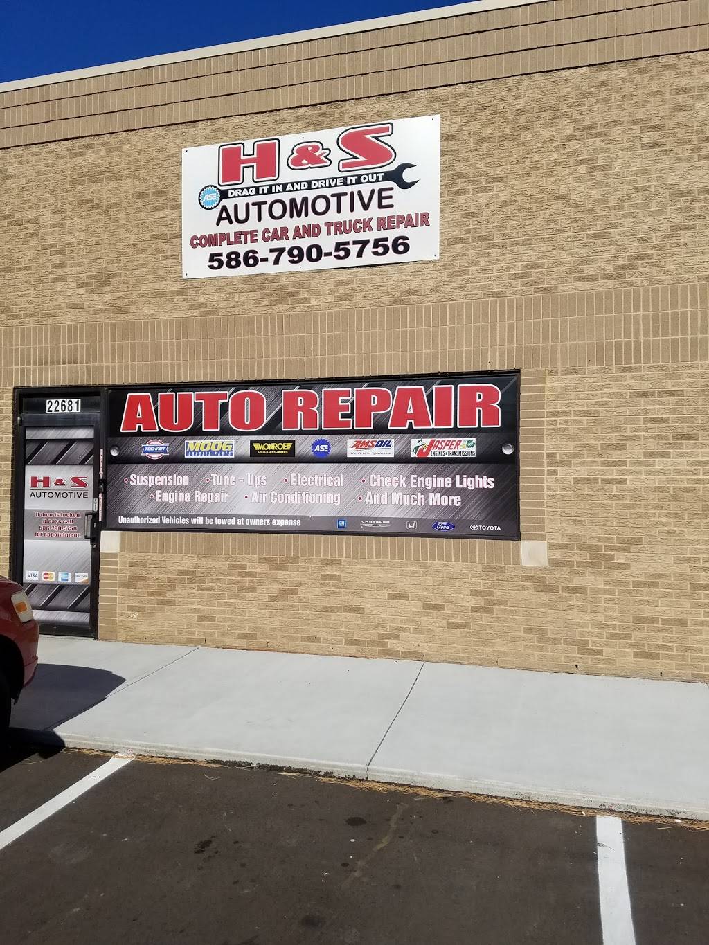 H&S Automotive | 22681 15 Mile Rd, Clinton Twp, MI 48035, USA | Phone: (586) 790-5756