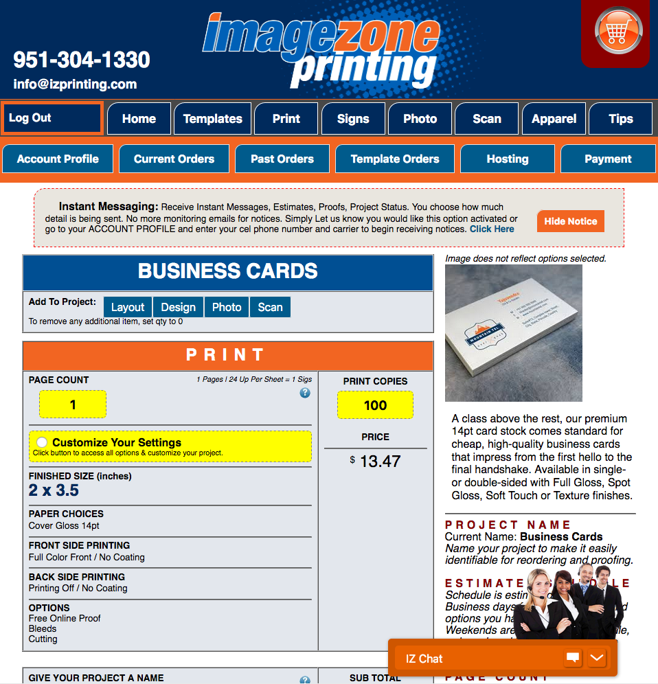 Image Zone Printing & Graphics | 41555 Cherry St unit e, Murrieta, CA 92562, USA | Phone: (951) 304-1330