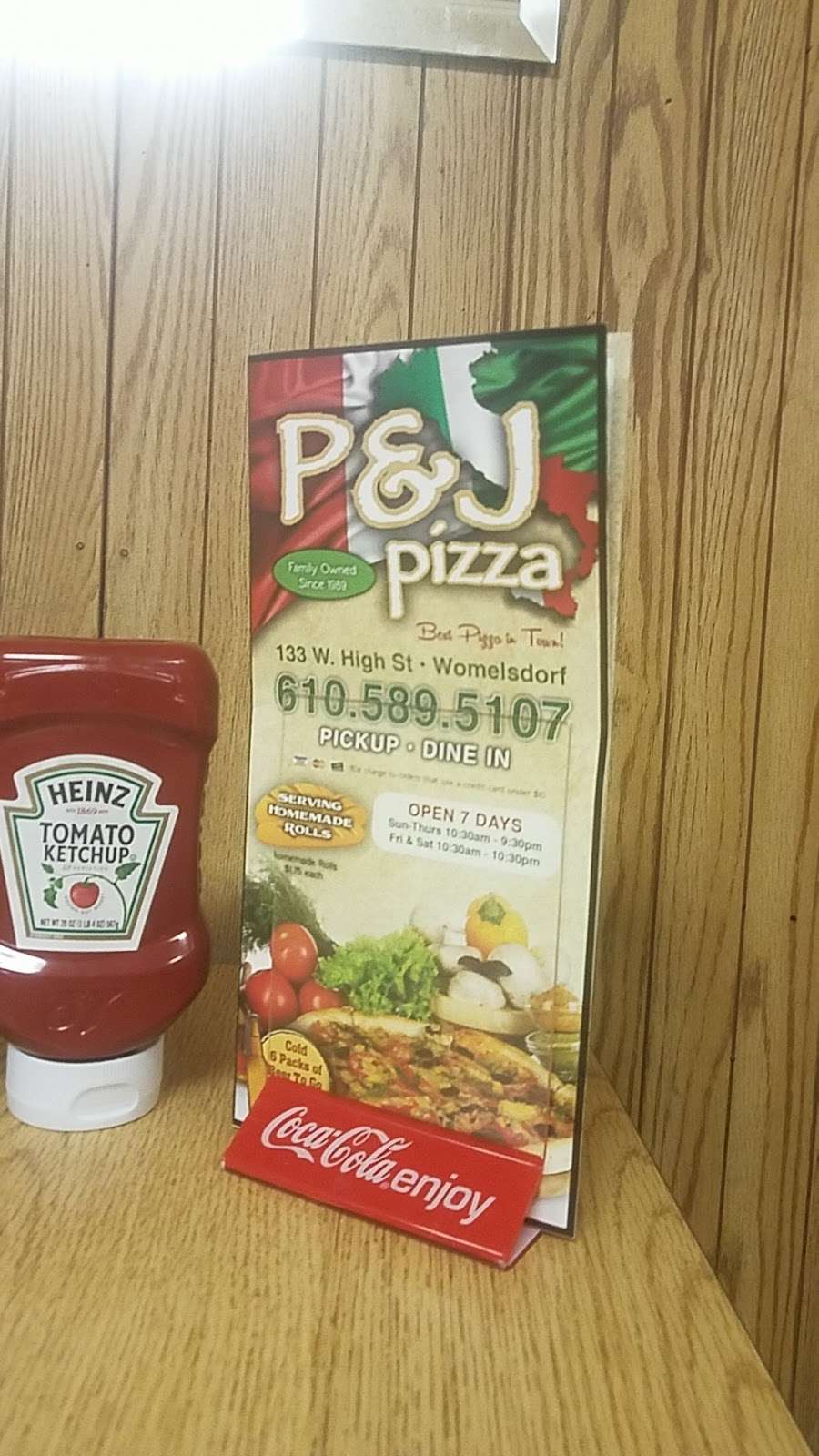 P & J Pizza | 133 W High St, Womelsdorf, PA 19567 | Phone: (610) 589-5107