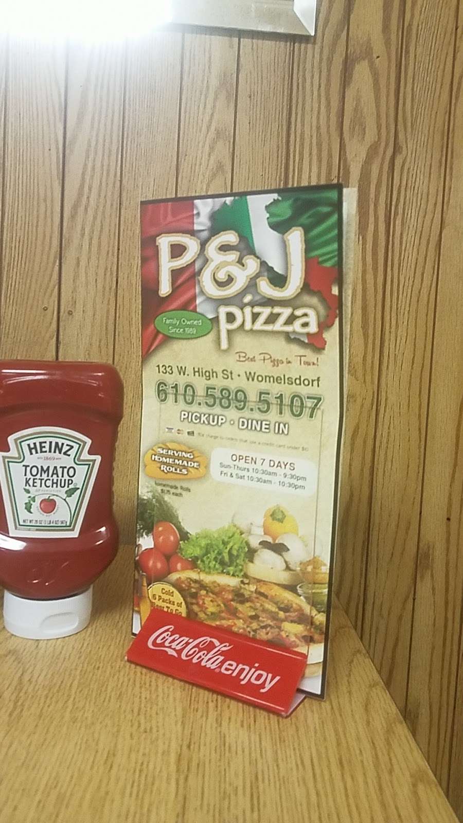 P & J Pizza | 133 W High St, Womelsdorf, PA 19567, USA | Phone: (610) 589-5107