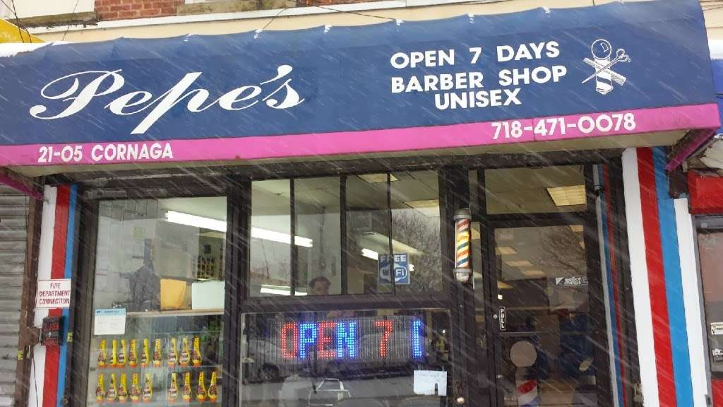 Pepes Barber Shop | 2105 Cornaga Ave, Far Rockaway, NY 11691, USA | Phone: (718) 471-0078