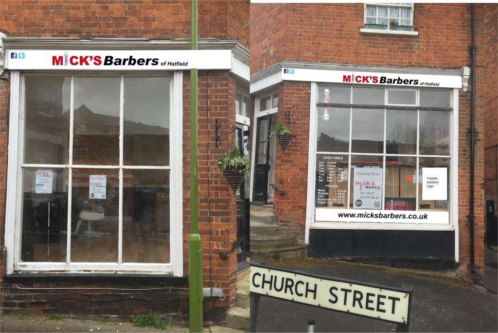 Micks Barbers of Old Hatfield | 37 Church St, Hatfield AL9 5AS, UK | Phone: 01707 266326