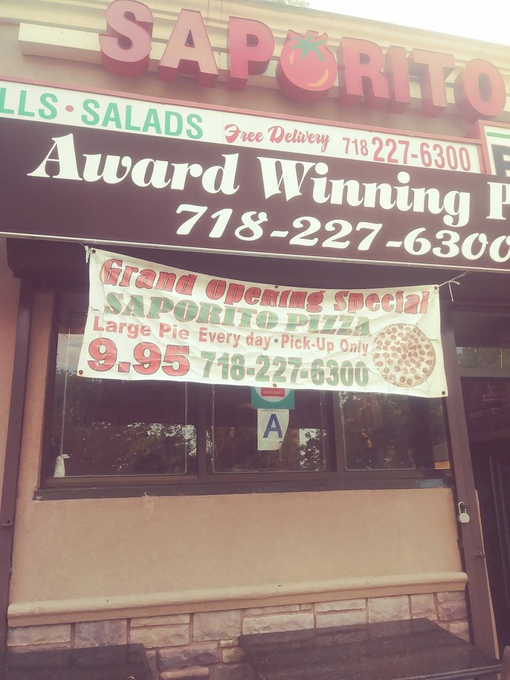 Saporito Pizza | 896 Huguenot Ave, Staten Island, NY 10312, USA | Phone: (718) 227-6300