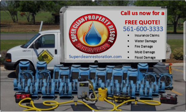 Water Damage SuperClean Restorations Services | 9193 Delemar Ct, Wellington, FL 33414, USA | Phone: (561) 290-3987