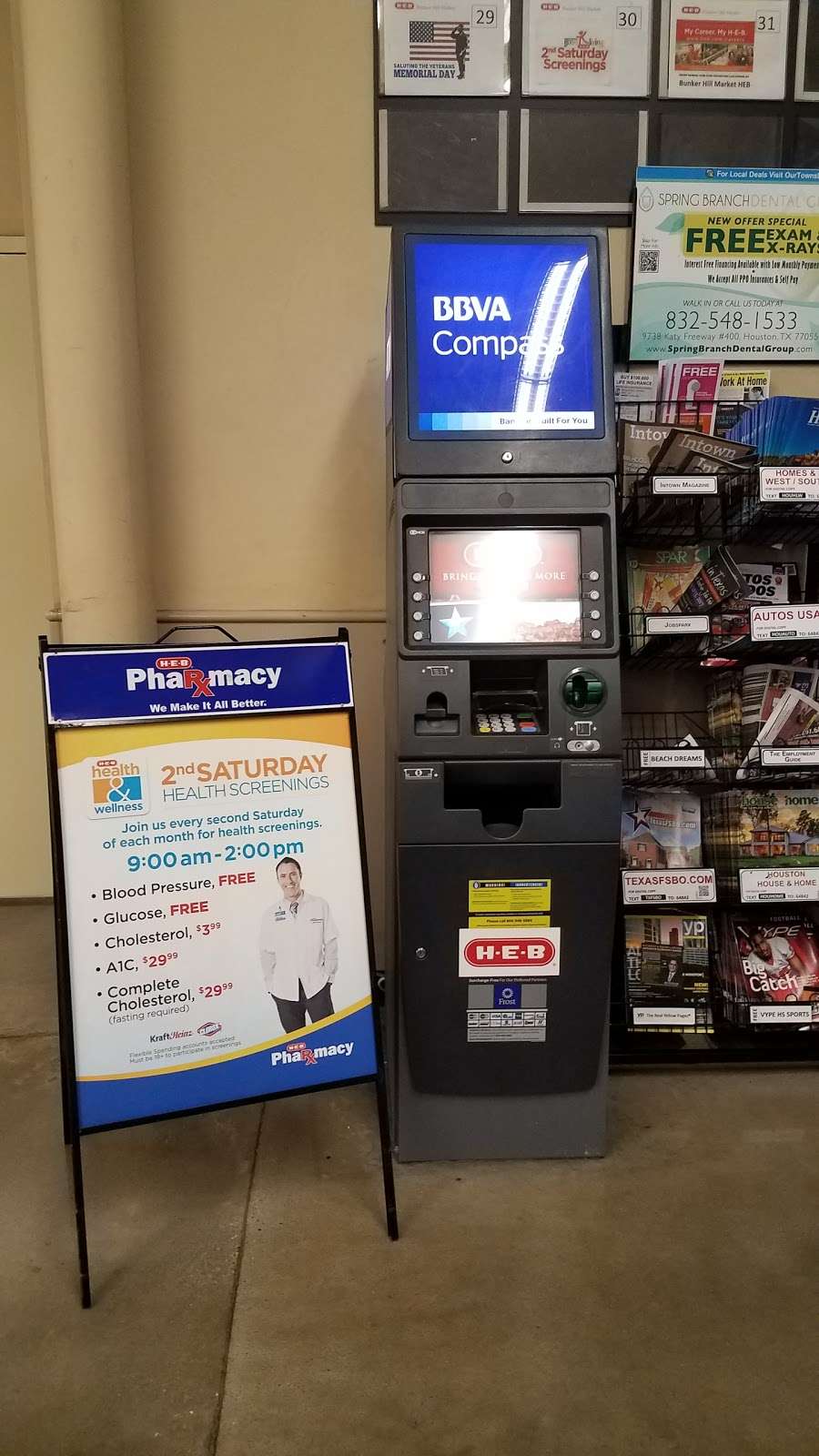 BBVA Compass ATM In HEB | 9710 Katy Fwy, Houston, TX 77055, USA