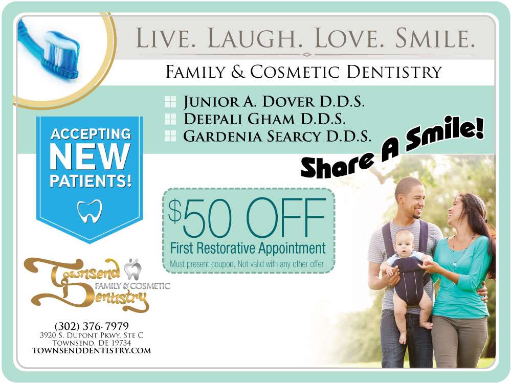 Townsend Family And Cosmetic Dentistry | 3920 Dupont Pkwy, Townsend, DE 19734 | Phone: (302) 376-7979