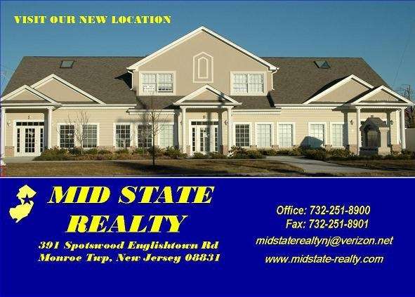 Mid State Realty Inc | 391 Spotswood Englishtown Rd # 1, Monroe Township, NJ 08831, USA | Phone: (732) 251-8900