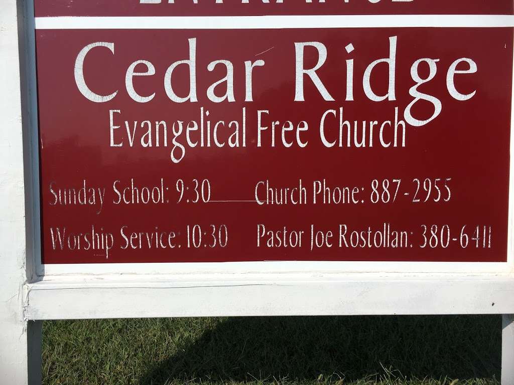 Cedar Ridge Church, Member EFCA | 27900 MO-7, Harrisonville, MO 64701 | Phone: (816) 738-2172