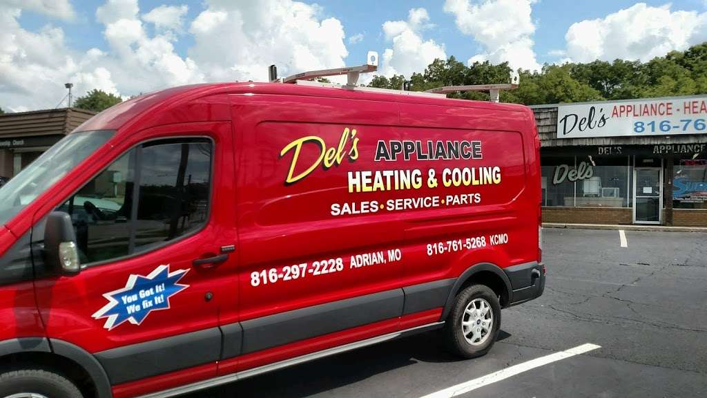 Dels Appliance Heating & Cooling | 10905 Hickman Mills Dr, Kansas City, MO 64137 | Phone: (816) 761-5268