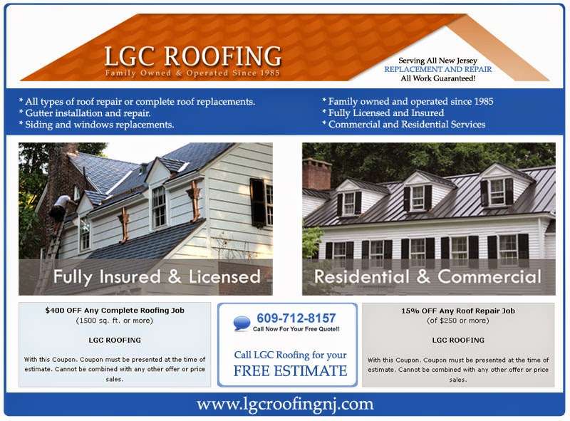 LGC Roofing | 64 Creek Rd, Brick, NJ 08724, USA | Phone: (609) 712-8157