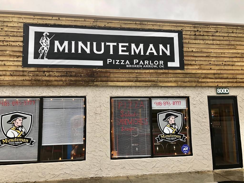 The Minuteman Pizza Parlor, Broken Arrow | 800 S 9th St Ste.D, Broken Arrow, OK 74012, USA | Phone: (918) 893-3777