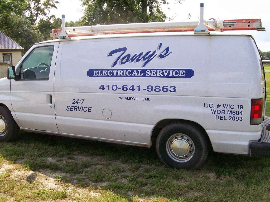 Tonys Electrical Service, Inc. | 11922 Sheppards Crossing Rd, Whaleyville, MD 21872, USA | Phone: (410) 641-9863