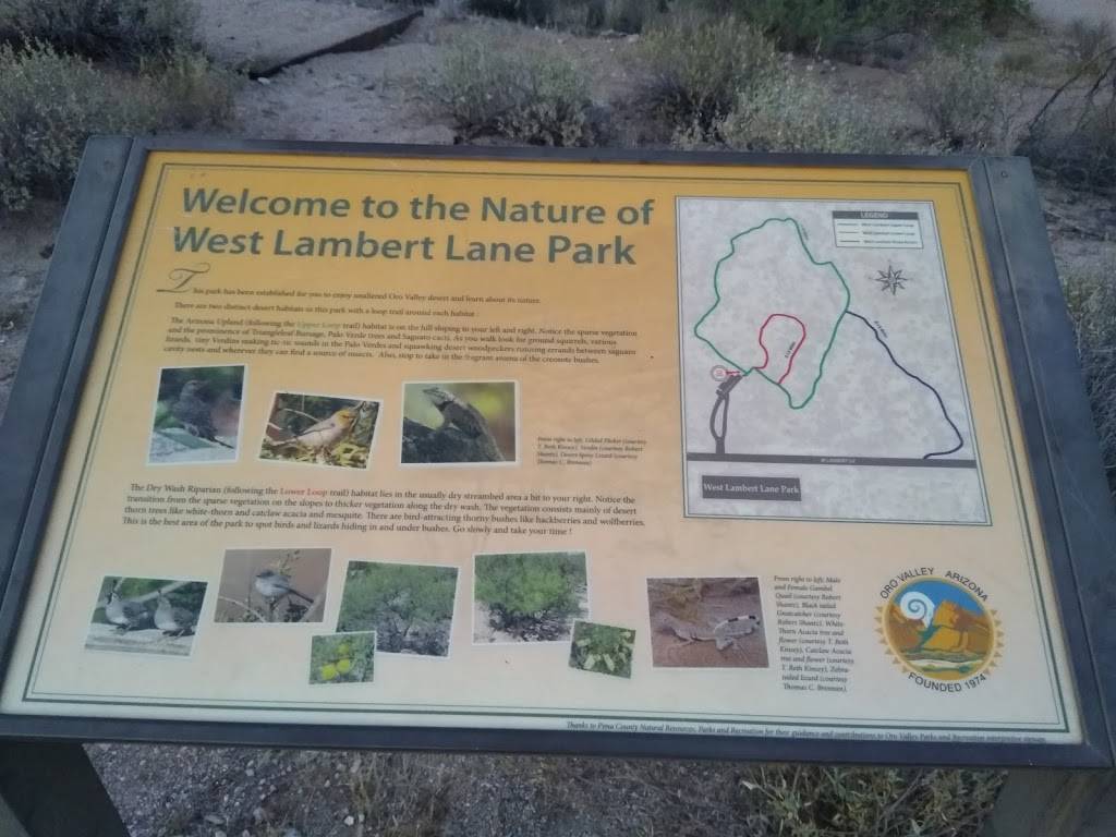 West Lambert Lane Park | 1750 W Lambert Ln, Oro Valley, AZ 85742, USA | Phone: (520) 229-5050