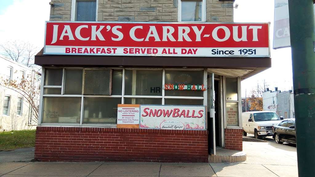 Jacks Carryout | 2135 Annapolis Rd, Baltimore, MD 21230 | Phone: (410) 685-0161