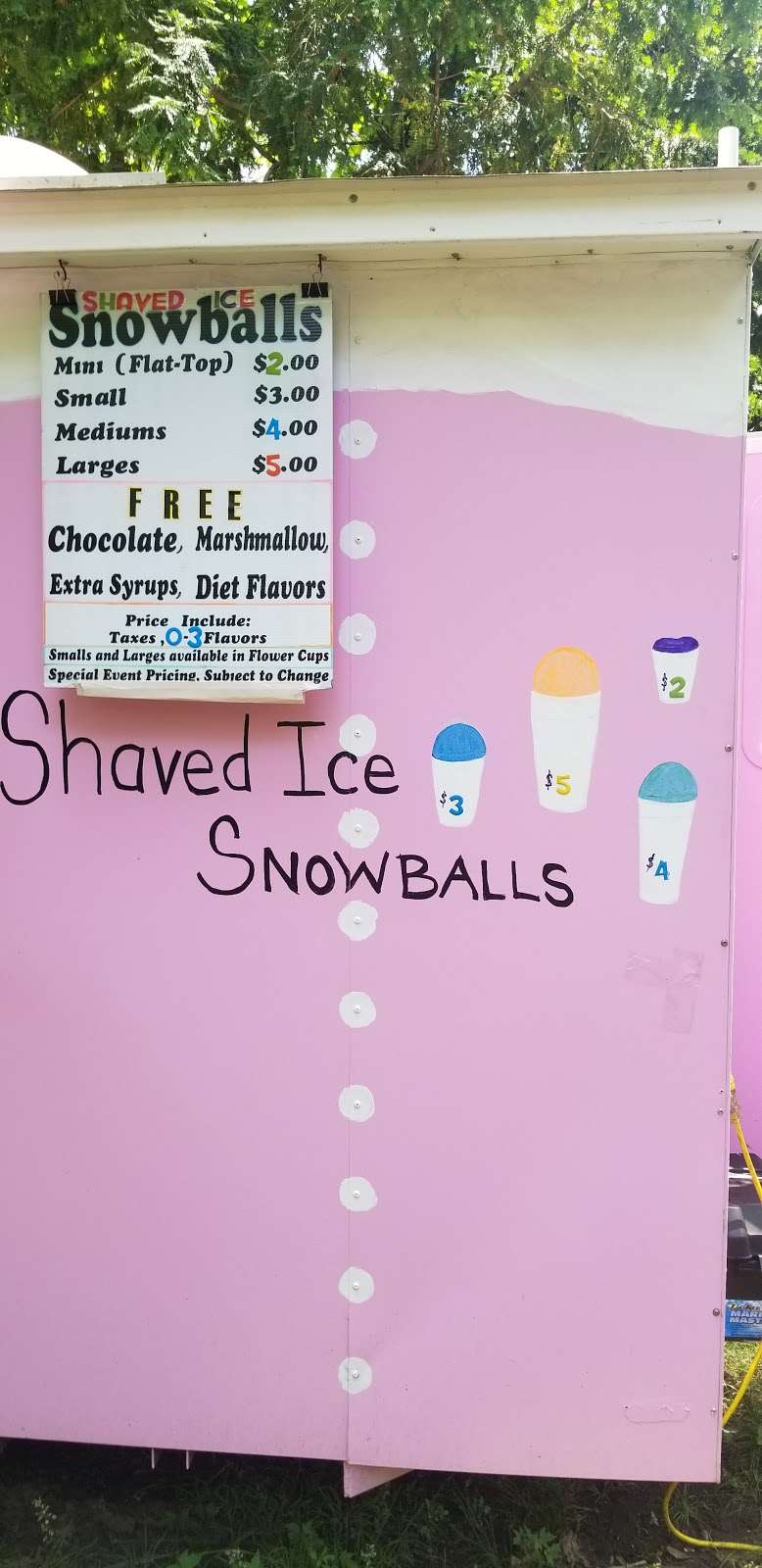 Moms mobile shaved ice snoballs | 1858 Chesapeake Pl, Pasadena, MD 21122, USA | Phone: (443) 852-0805